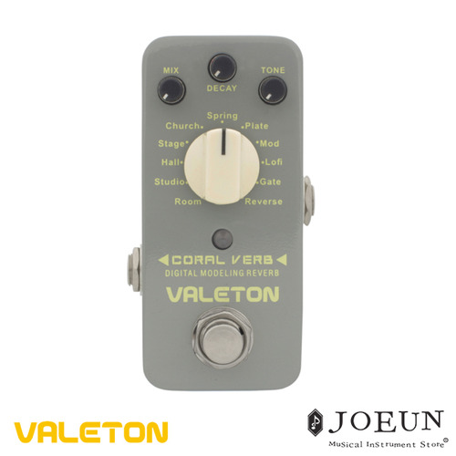 [Valeton] 베일톤 이펙터 Coral series Verb (CRV-2) / 11 Types Digital Reverb(11타입 디지털 리버브)