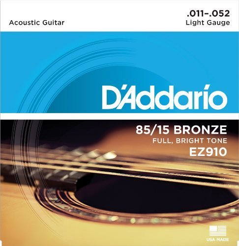 [다다리오]Daddario 어쿠스틱 통기타줄 EZ910  85/15 Bronze Light