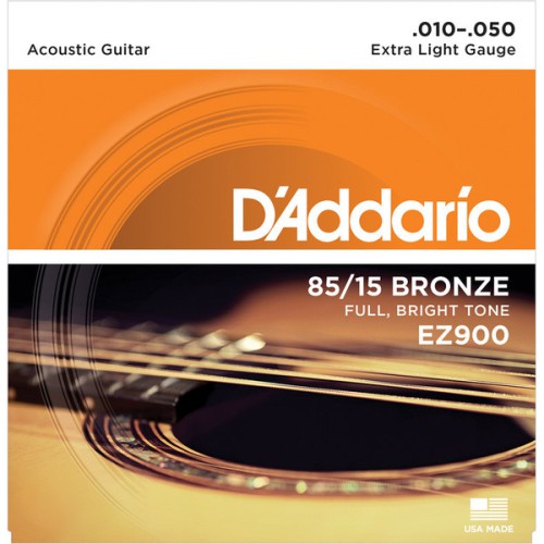 [다다리오]Daddario 어쿠스틱 통기타줄 EZ900  85/15 Bronze Extra Light